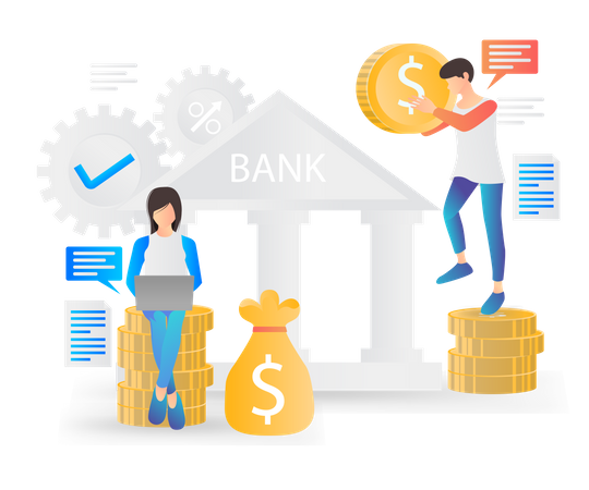 Digital Banking Illustration