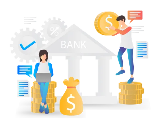 Digital Banking Illustration