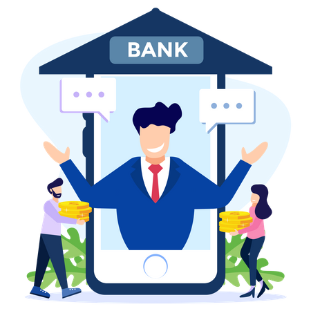 Digital banking  Illustration