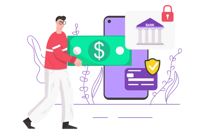 Digital Banking  Illustration