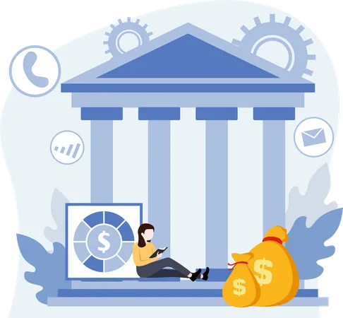 Digital banking  Illustration