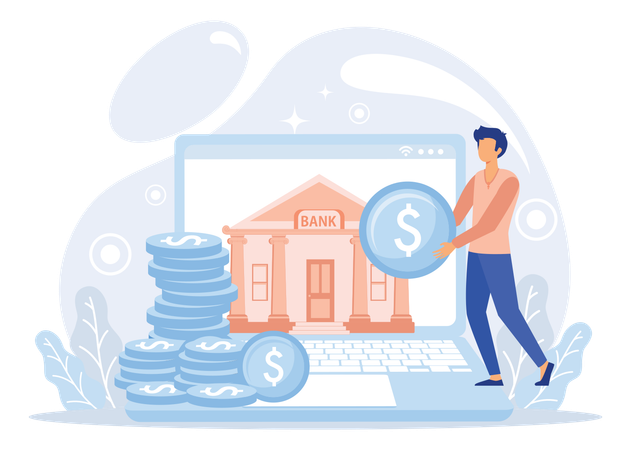 Digital banking  Illustration