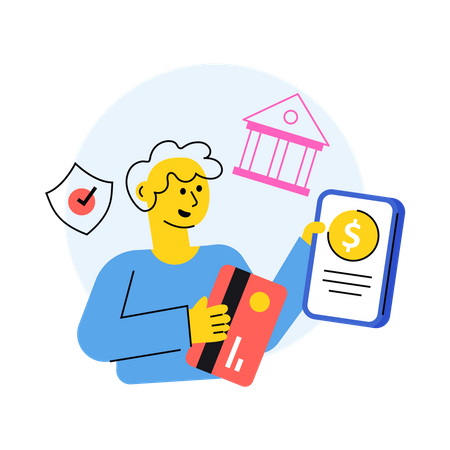 Digital Banking  Illustration