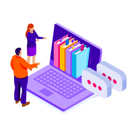 Digital Book  Illustration