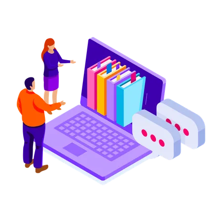 Digital Book  Illustration