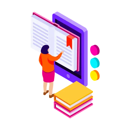 Digital Book  Illustration
