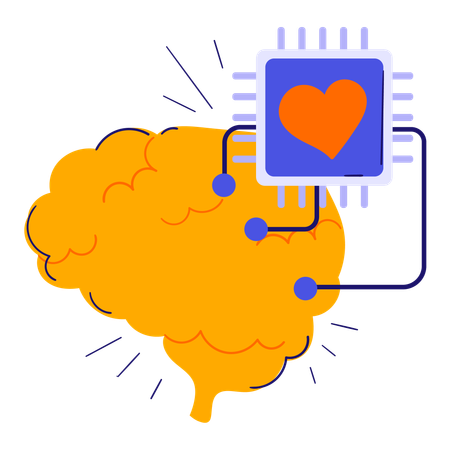 Digital Brain Core  Illustration