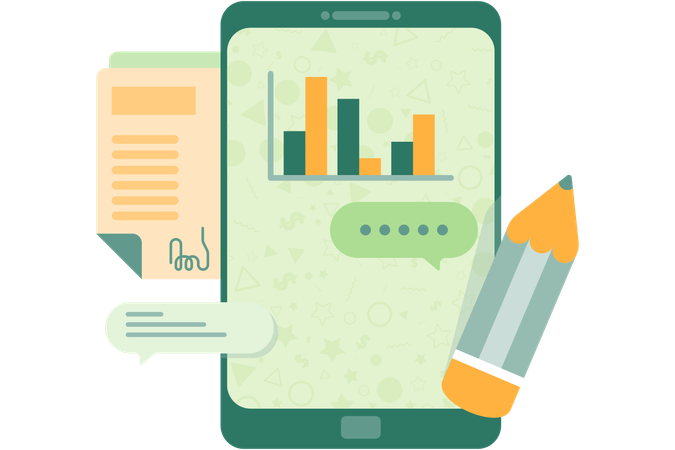 Digital Business agreement  일러스트레이션