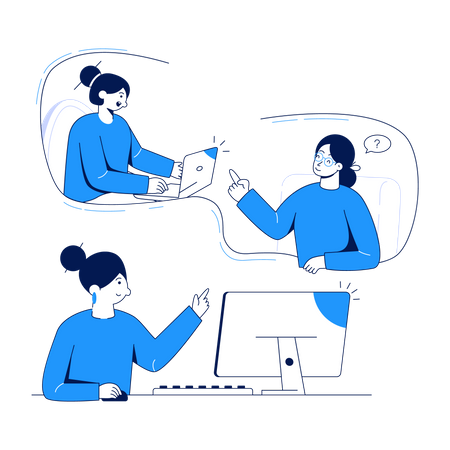 Digital business meet  イラスト