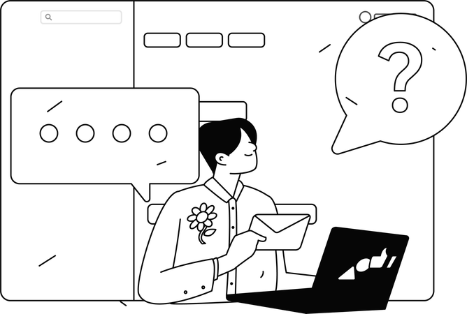 Digital business meeting  Illustration