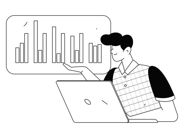 Digital business meeting  Illustration
