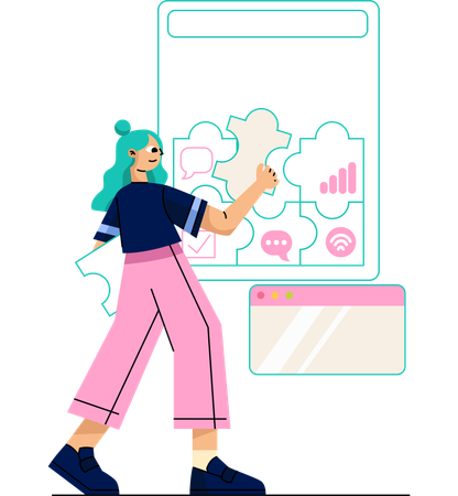 Digital Collaboration Tools  Illustration