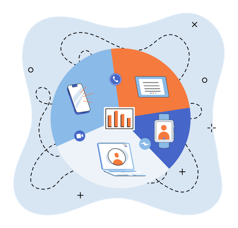 Digital communication formats  Illustration