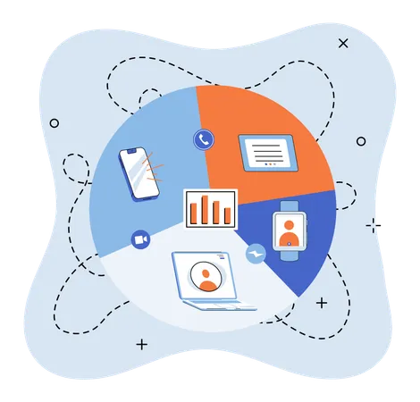 Digital communication formats  Illustration