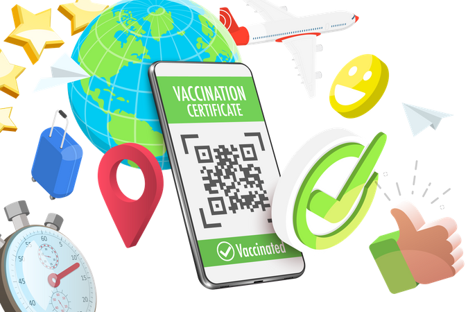 Digital COVID Certificate  Illustration