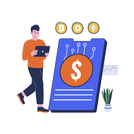 Digital Currency  Illustration