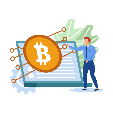 Digital currency  Illustration