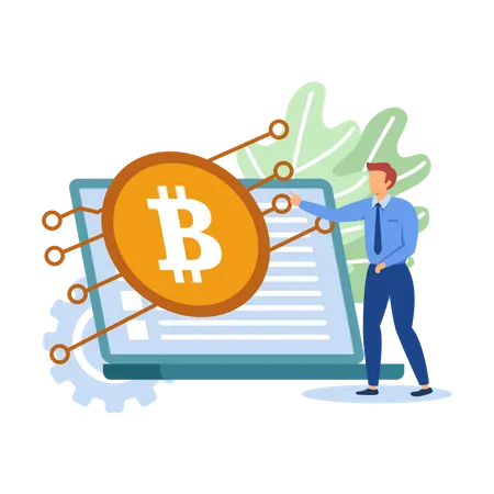 Digital currency  Illustration