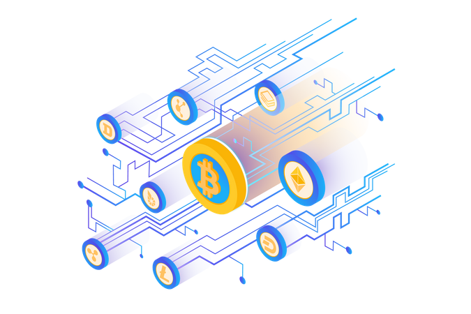 Digital Currency  Illustration