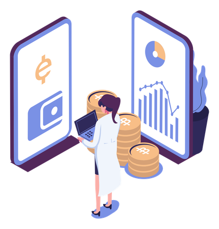 Digital Currency  Illustration