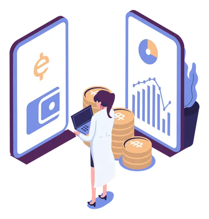 Digital Currency  Illustration