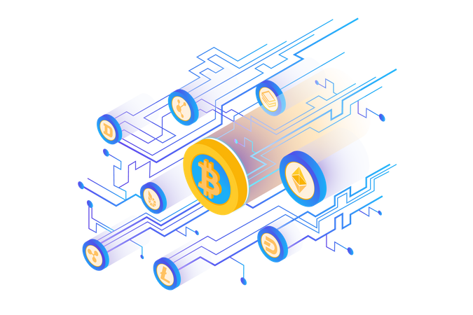 Digital Currency  Illustration