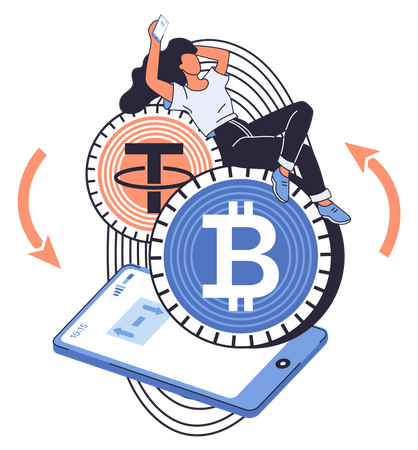Digital Currency Platform Illustration