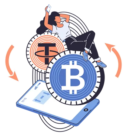 Digital Currency Platform Illustration
