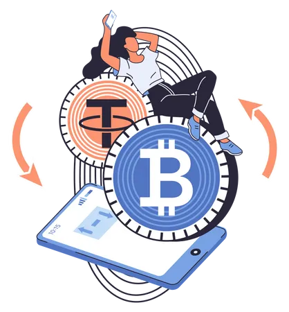 Digital Currency Platform  Illustration