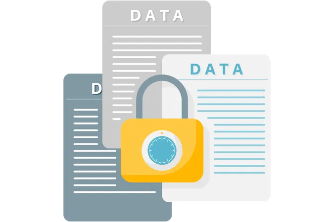 Digital Data Key  Illustration