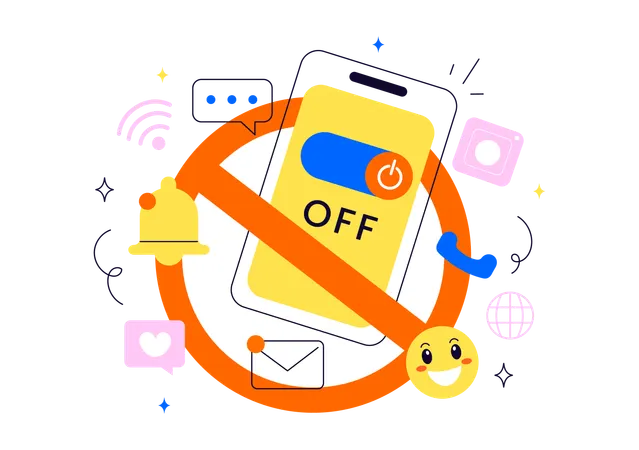 Digital Detox  Illustration