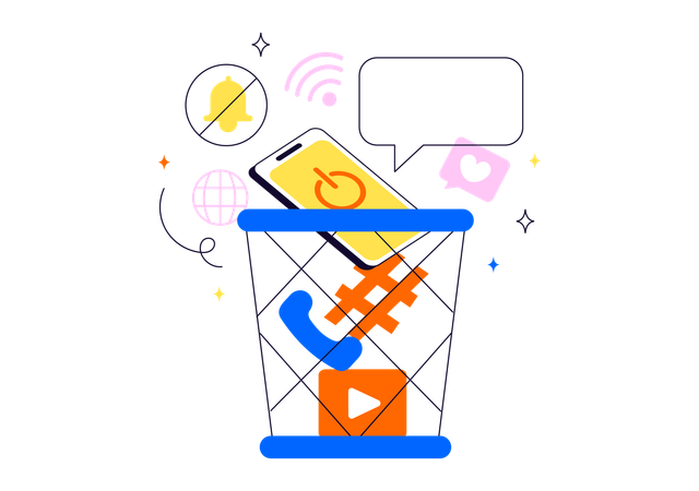 Digital Detox  Illustration