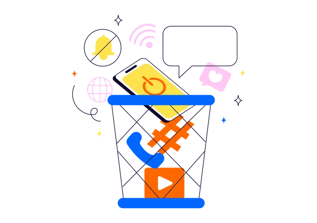 Digital Detox  Illustration