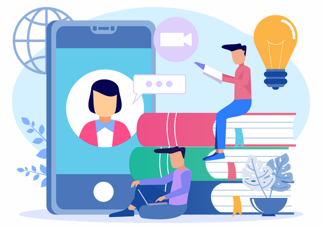 Digital Education  일러스트레이션