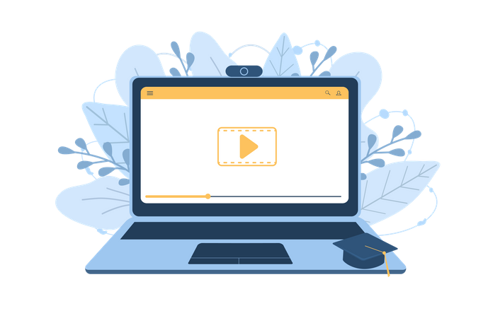 Digital education  Illustration