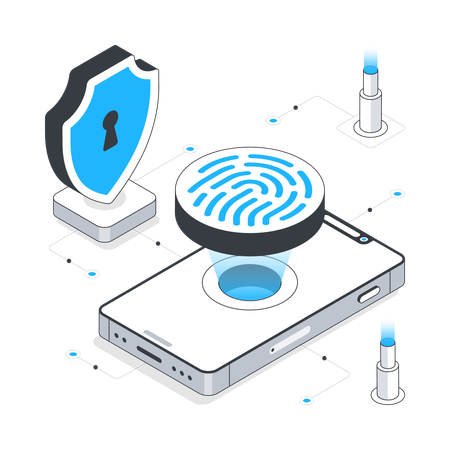 Digital Fingerprint  Illustration