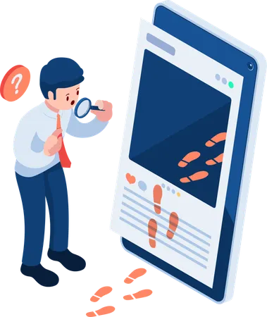 Digital Footprint  Illustration