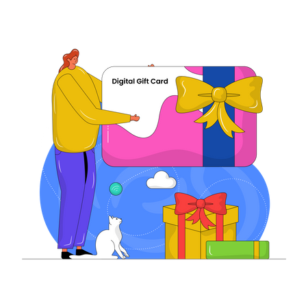 Digital Gift Card  Illustration