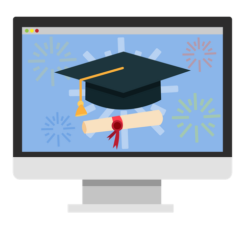 Digital Graduation  Illustration