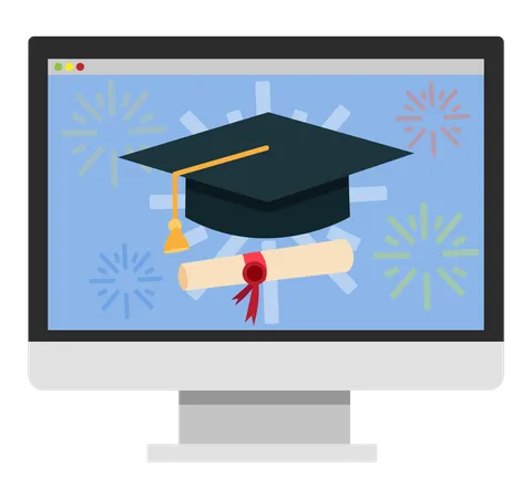 Digital Graduation  Illustration