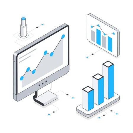 Digital Growth  Illustration