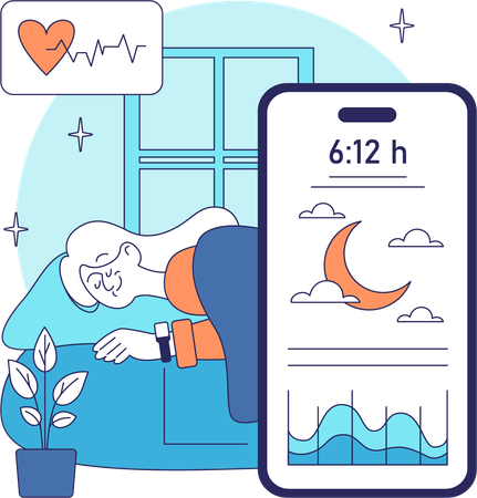 Digital Health app  Illustration