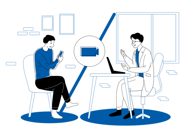 Digital health checkup  Illustration