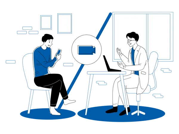 Digital health checkup  Illustration