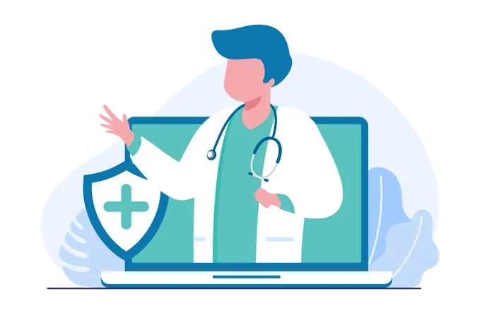 Digital health checkup  Illustration