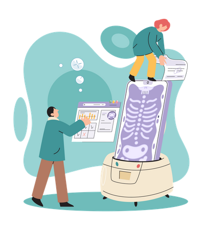 Digital health service Illustration