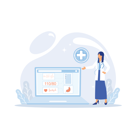 Digital Healthcare  Illustration