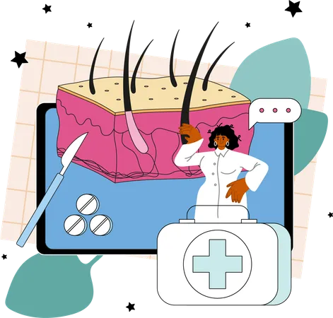 Digital healthcare  Illustration