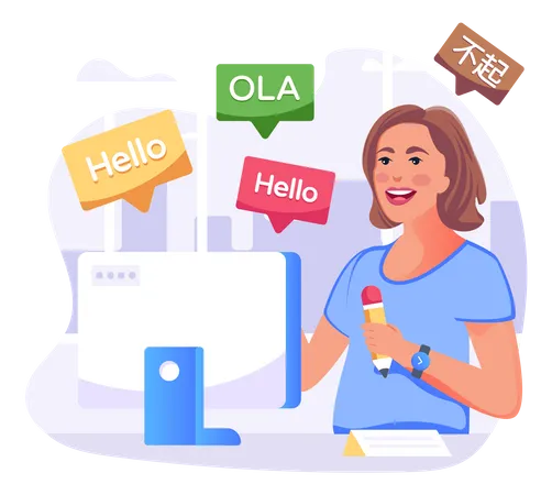 Digital Interpreter  Illustration