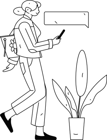 Digital job application form  Illustration